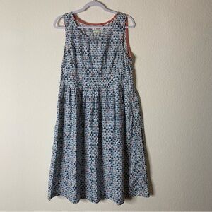 Seasalt Womens gylly dress sleeveless rain drop print midi dress 16
